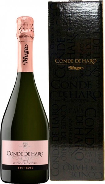 Шампанское и игристое Muga Conde de Haro Brut Rose, п.у.