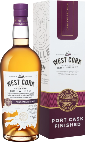 Виски West Cork Port Cask Finished, п.у.