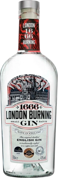 Джин 1666 London Burning Small Batch London Dry Gin